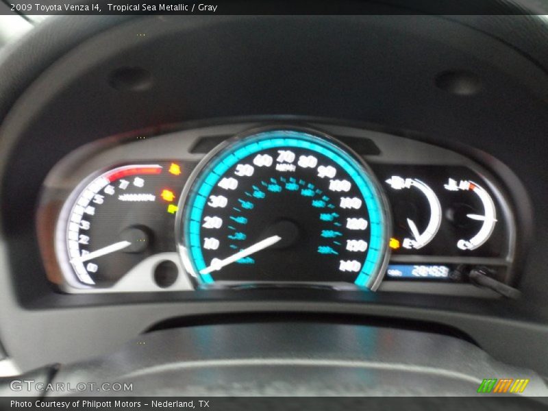 Tropical Sea Metallic / Gray 2009 Toyota Venza I4