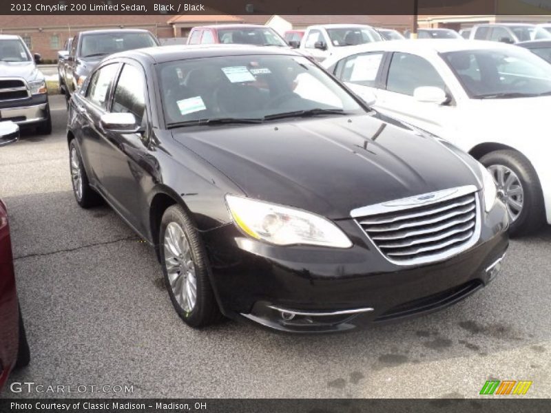 Black / Black 2012 Chrysler 200 Limited Sedan