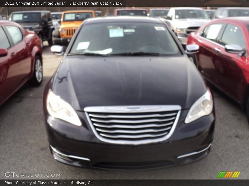 Blackberry Pearl Coat / Black 2012 Chrysler 200 Limited Sedan