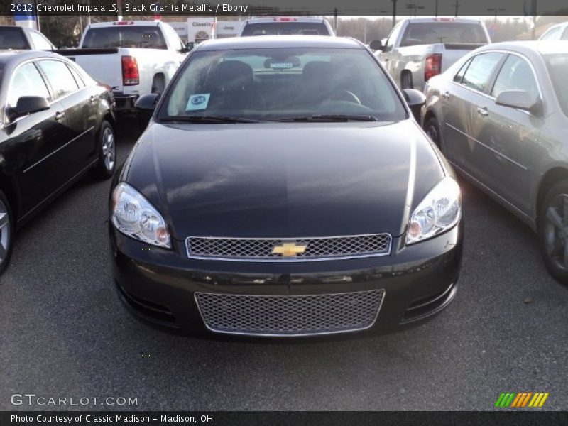 Black Granite Metallic / Ebony 2012 Chevrolet Impala LS