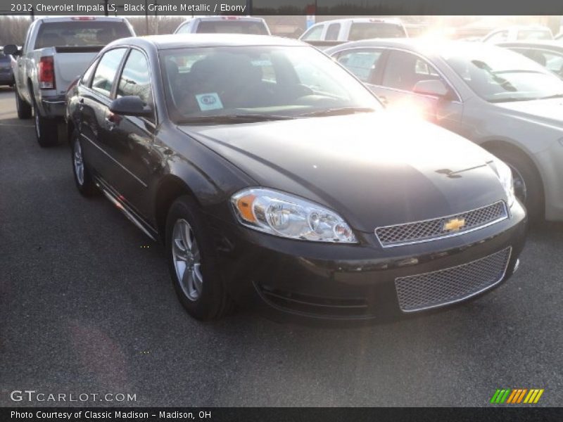 Black Granite Metallic / Ebony 2012 Chevrolet Impala LS