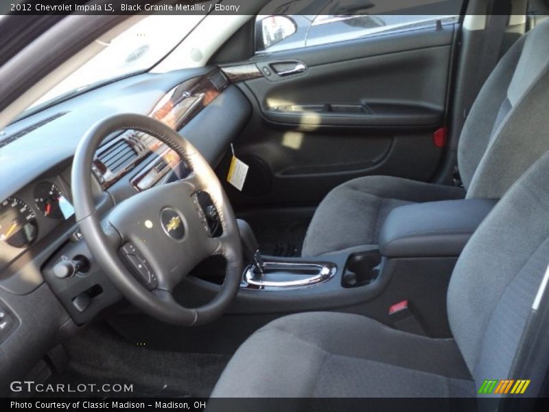 Black Granite Metallic / Ebony 2012 Chevrolet Impala LS