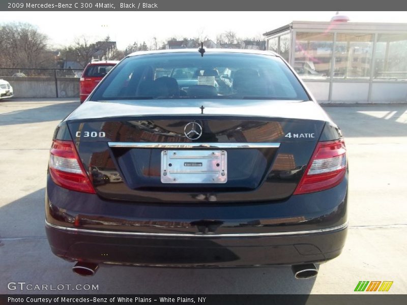 Black / Black 2009 Mercedes-Benz C 300 4Matic