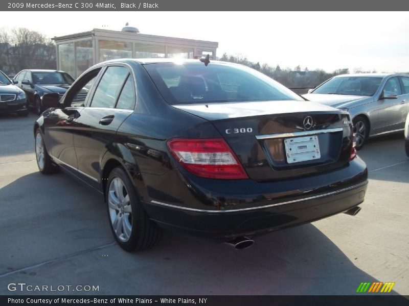 Black / Black 2009 Mercedes-Benz C 300 4Matic