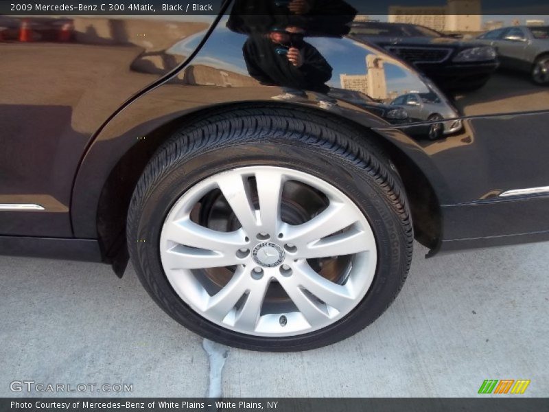 Black / Black 2009 Mercedes-Benz C 300 4Matic