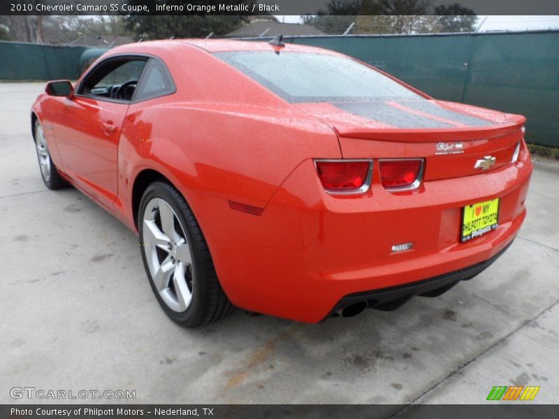 Inferno Orange Metallic / Black 2010 Chevrolet Camaro SS Coupe