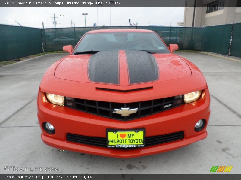 Inferno Orange Metallic / Black 2010 Chevrolet Camaro SS Coupe