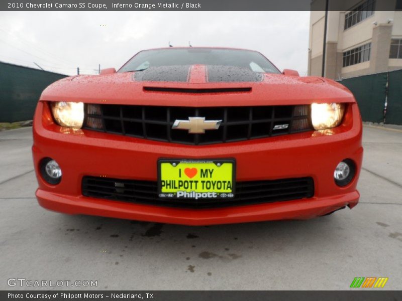 Inferno Orange Metallic / Black 2010 Chevrolet Camaro SS Coupe