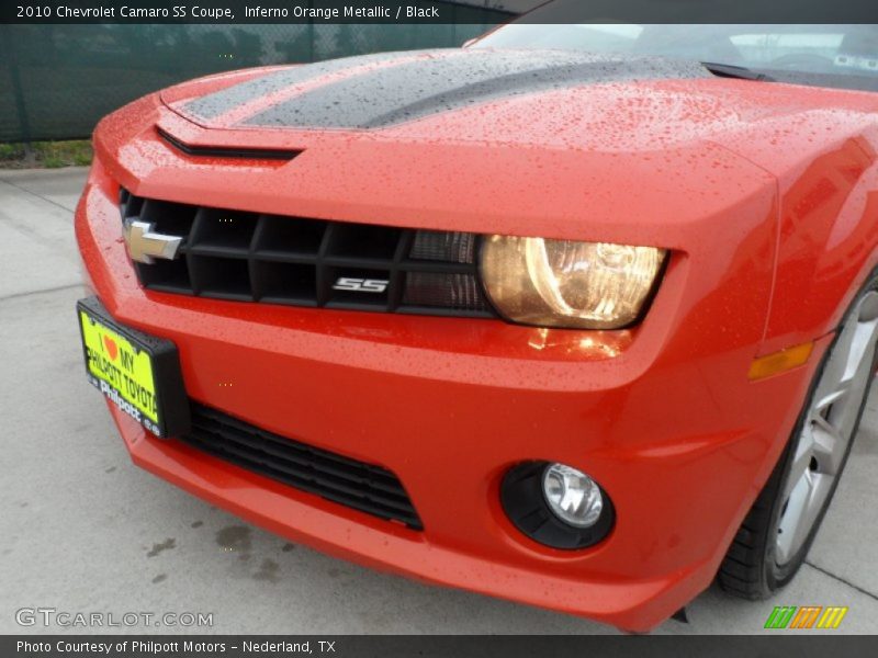 Inferno Orange Metallic / Black 2010 Chevrolet Camaro SS Coupe