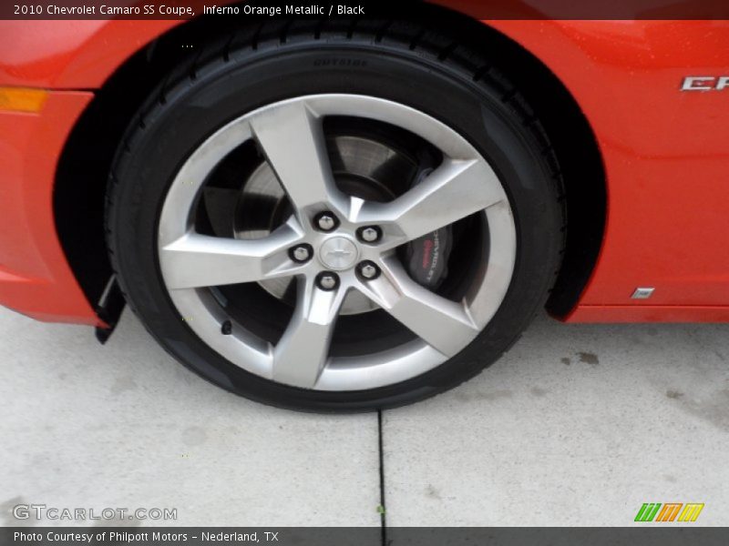 Inferno Orange Metallic / Black 2010 Chevrolet Camaro SS Coupe