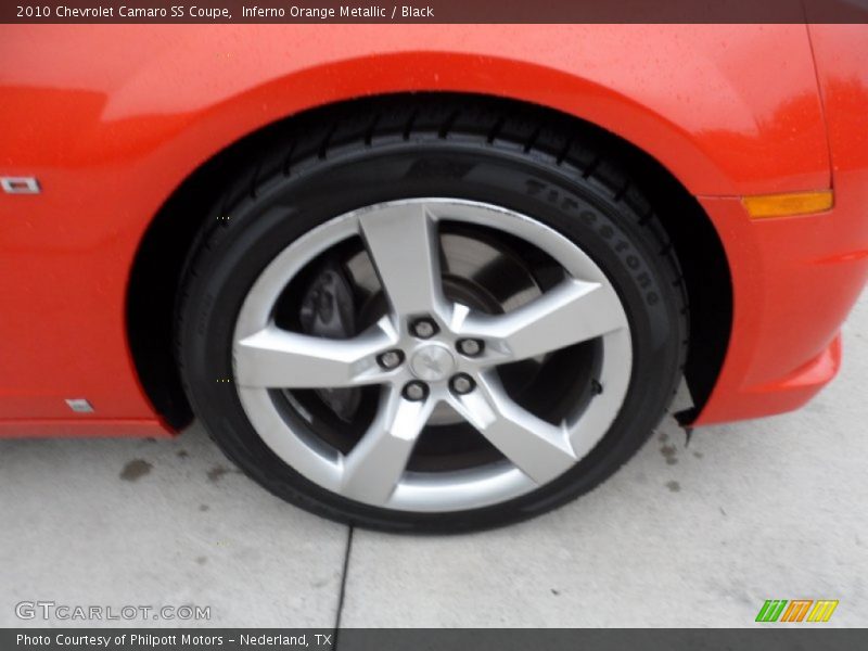 Inferno Orange Metallic / Black 2010 Chevrolet Camaro SS Coupe