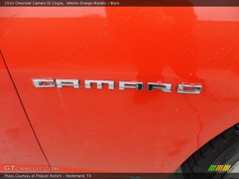 Inferno Orange Metallic / Black 2010 Chevrolet Camaro SS Coupe
