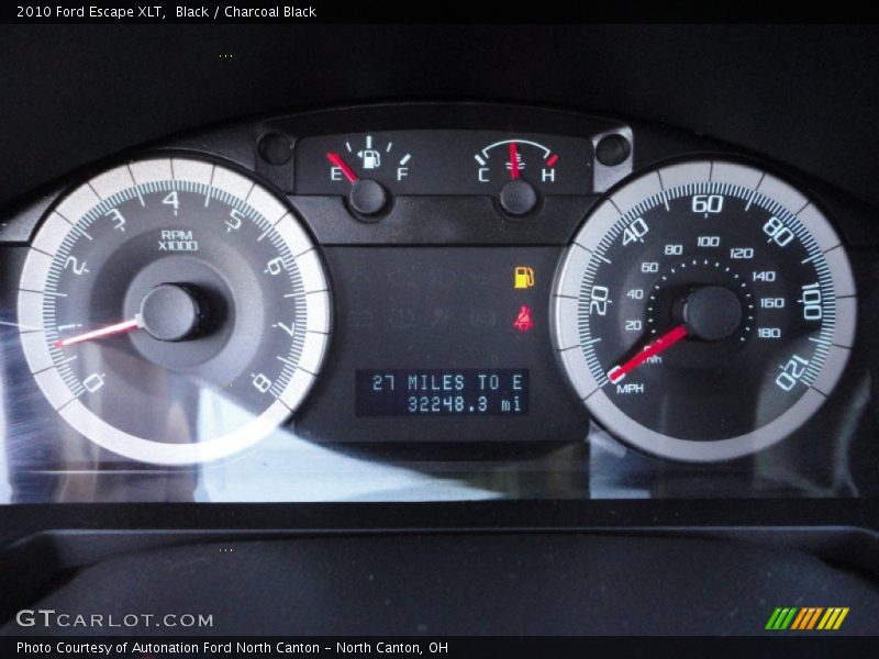 Black / Charcoal Black 2010 Ford Escape XLT