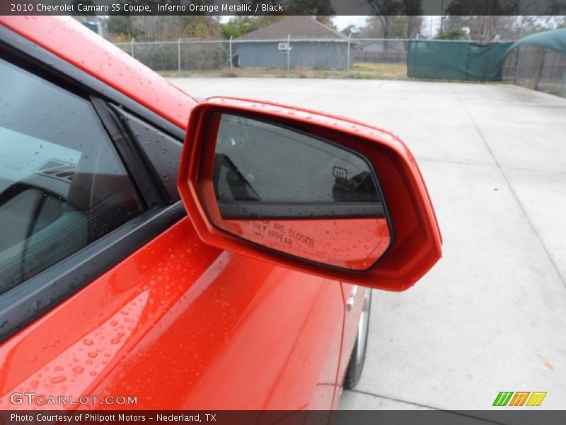Inferno Orange Metallic / Black 2010 Chevrolet Camaro SS Coupe