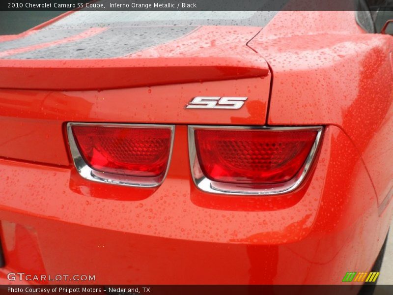 Inferno Orange Metallic / Black 2010 Chevrolet Camaro SS Coupe