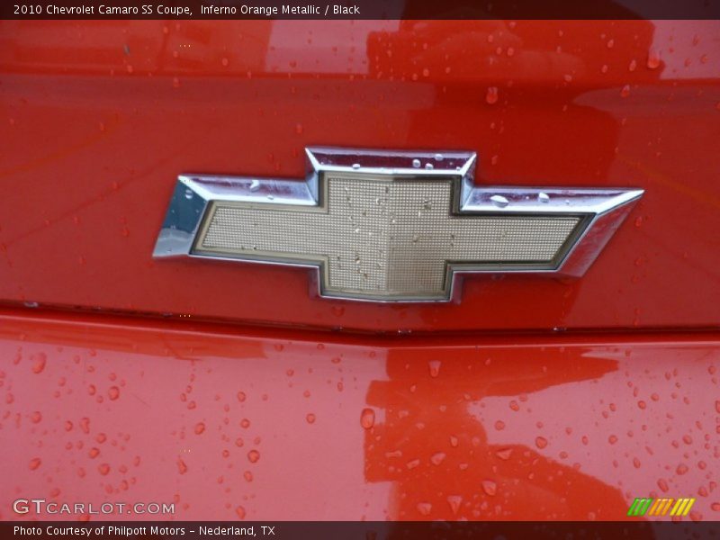 Inferno Orange Metallic / Black 2010 Chevrolet Camaro SS Coupe
