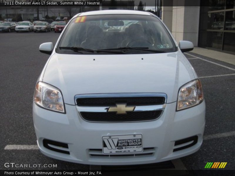 Summit White / Neutral 2011 Chevrolet Aveo LT Sedan