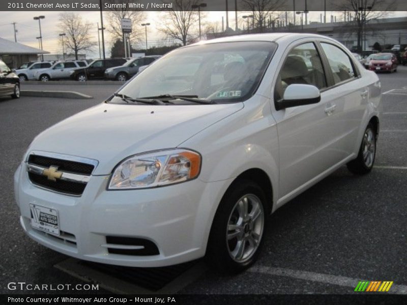 Summit White / Neutral 2011 Chevrolet Aveo LT Sedan