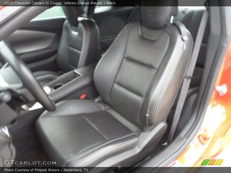 Inferno Orange Metallic / Black 2010 Chevrolet Camaro SS Coupe