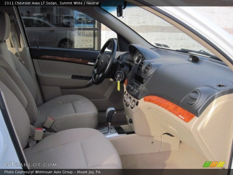 Summit White / Neutral 2011 Chevrolet Aveo LT Sedan