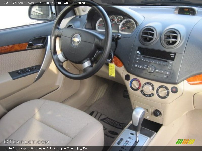 Summit White / Neutral 2011 Chevrolet Aveo LT Sedan