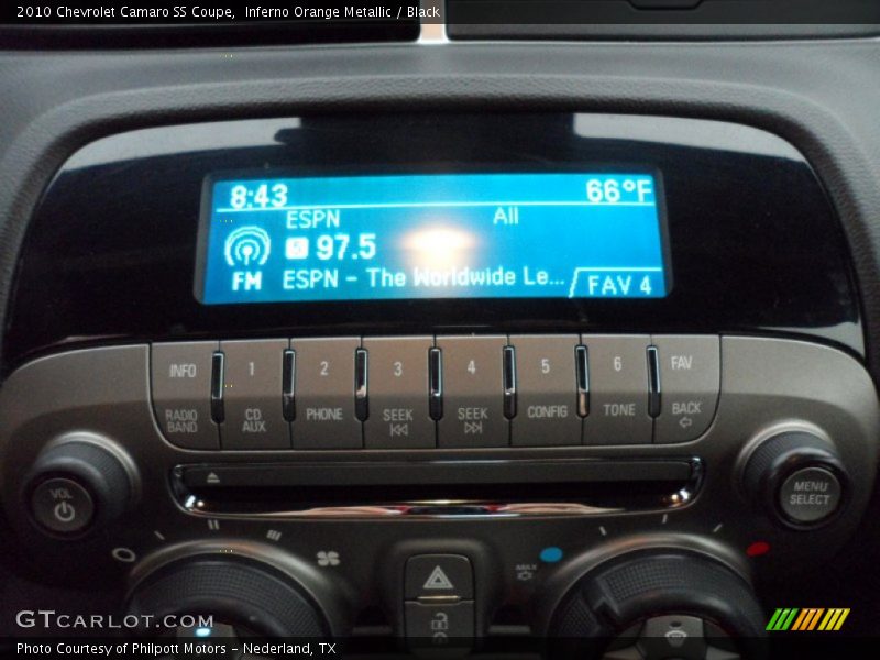 Inferno Orange Metallic / Black 2010 Chevrolet Camaro SS Coupe