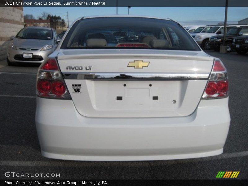 Summit White / Neutral 2011 Chevrolet Aveo LT Sedan