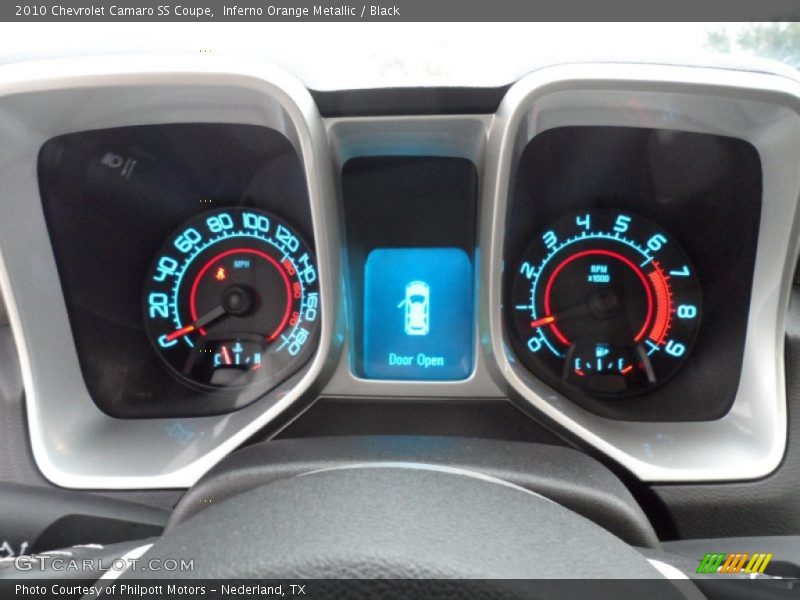 Inferno Orange Metallic / Black 2010 Chevrolet Camaro SS Coupe