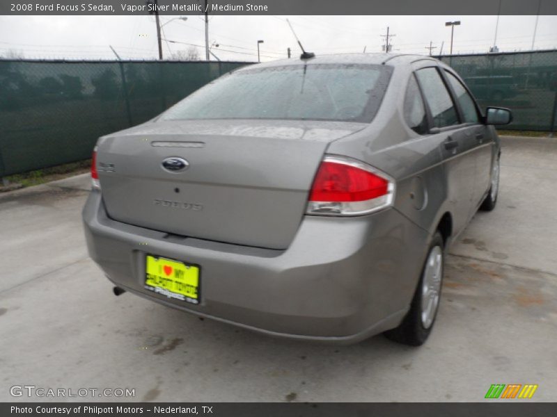 Vapor Silver Metallic / Medium Stone 2008 Ford Focus S Sedan