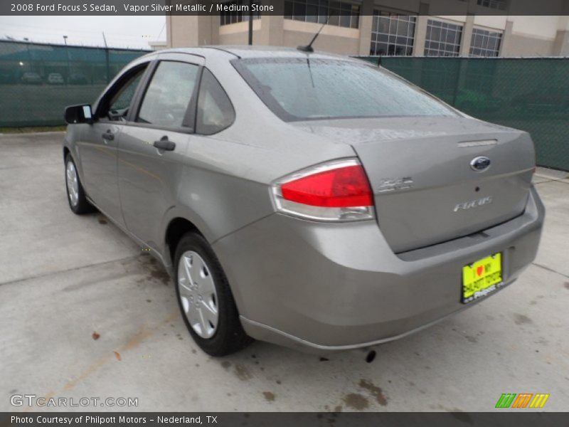 Vapor Silver Metallic / Medium Stone 2008 Ford Focus S Sedan