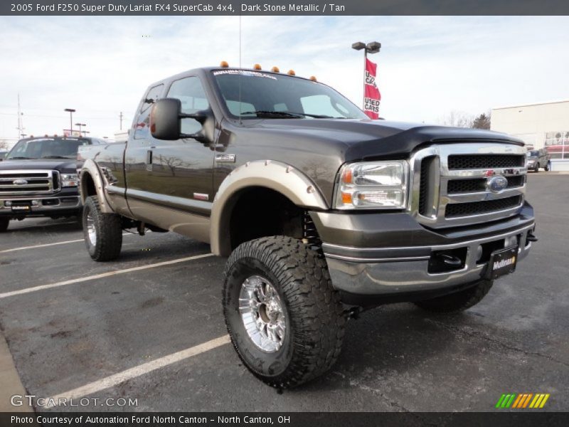 Dark Stone Metallic / Tan 2005 Ford F250 Super Duty Lariat FX4 SuperCab 4x4
