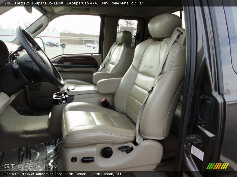Dark Stone Metallic / Tan 2005 Ford F250 Super Duty Lariat FX4 SuperCab 4x4