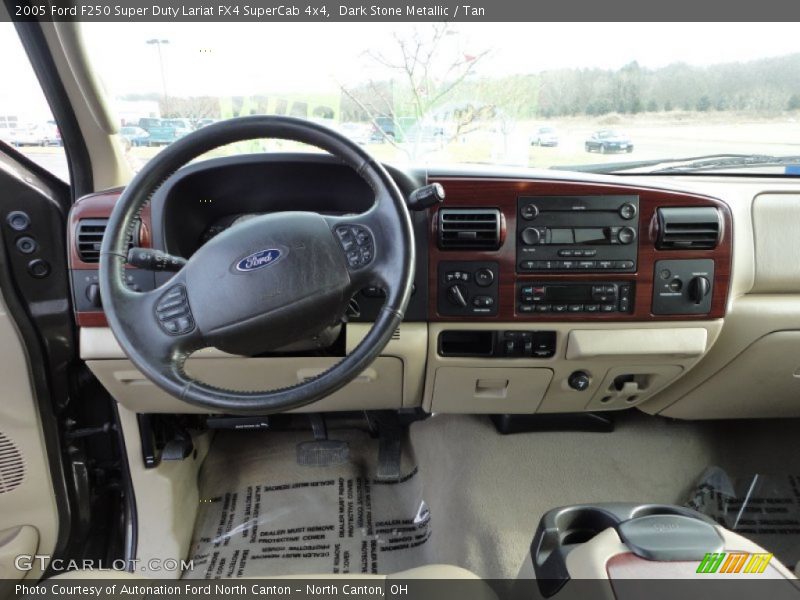 Dark Stone Metallic / Tan 2005 Ford F250 Super Duty Lariat FX4 SuperCab 4x4