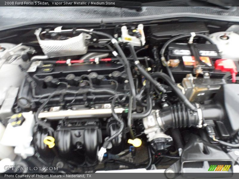 Vapor Silver Metallic / Medium Stone 2008 Ford Focus S Sedan