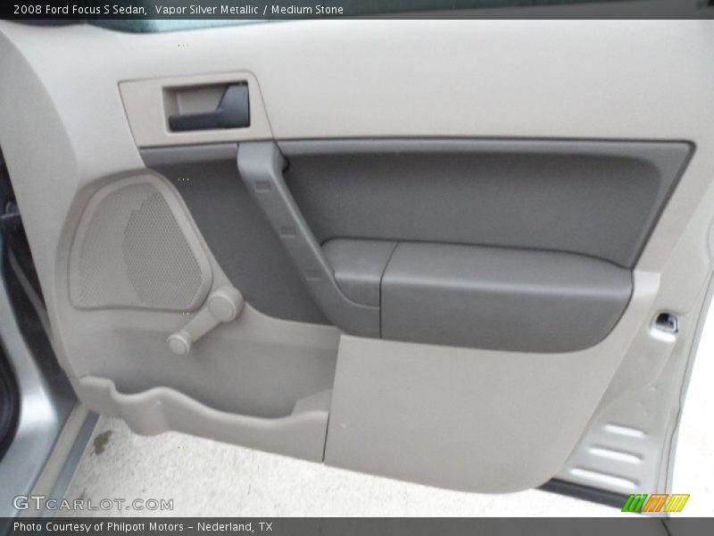 Vapor Silver Metallic / Medium Stone 2008 Ford Focus S Sedan