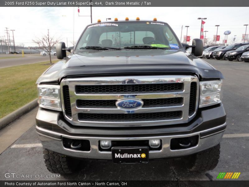 Dark Stone Metallic / Tan 2005 Ford F250 Super Duty Lariat FX4 SuperCab 4x4