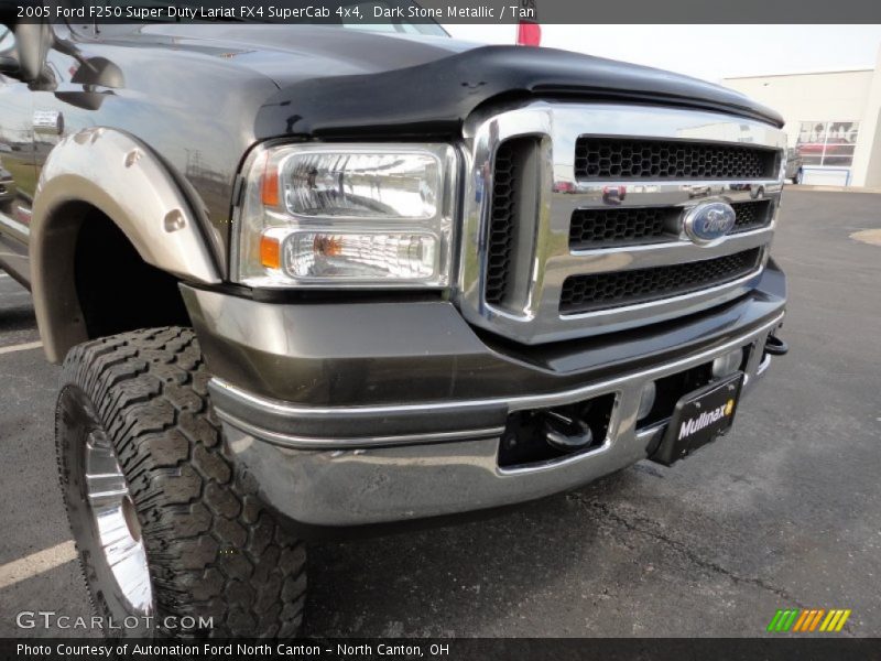 Dark Stone Metallic / Tan 2005 Ford F250 Super Duty Lariat FX4 SuperCab 4x4