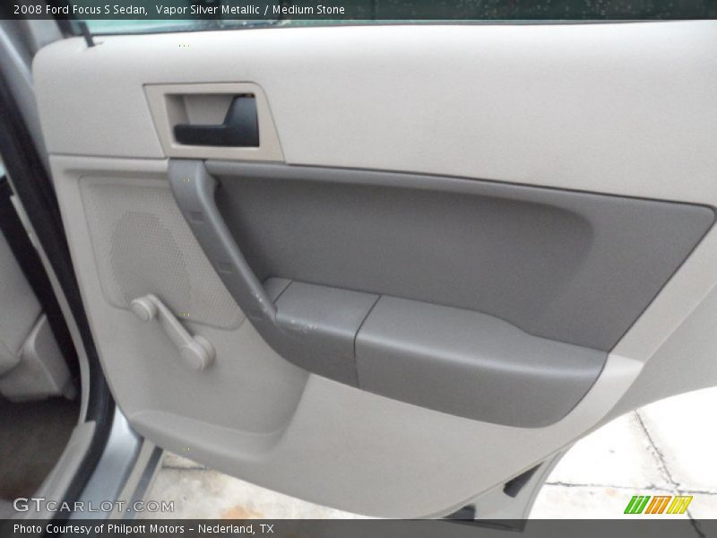 Vapor Silver Metallic / Medium Stone 2008 Ford Focus S Sedan
