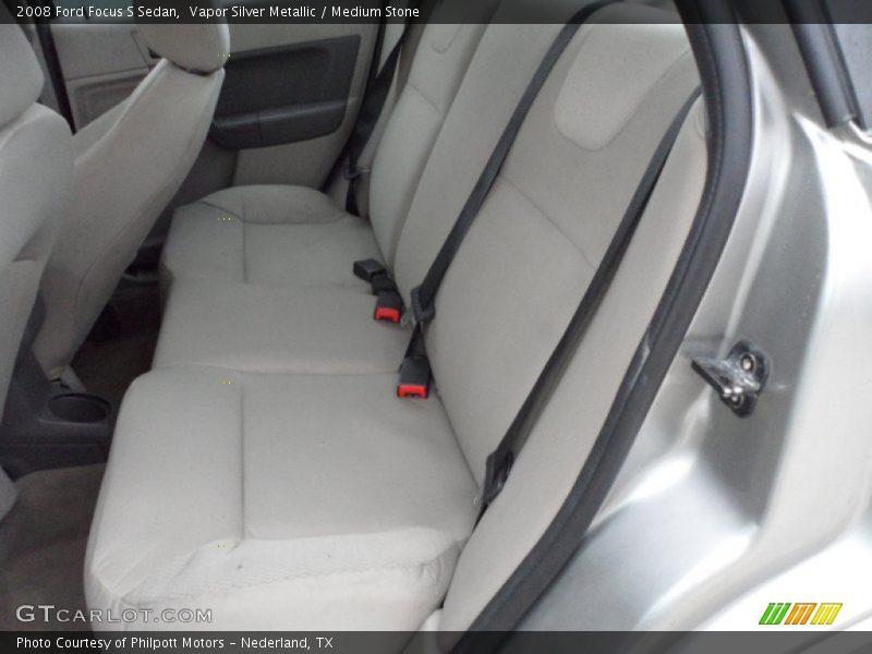 Vapor Silver Metallic / Medium Stone 2008 Ford Focus S Sedan