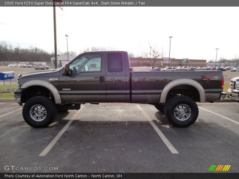Dark Stone Metallic / Tan 2005 Ford F250 Super Duty Lariat FX4 SuperCab 4x4