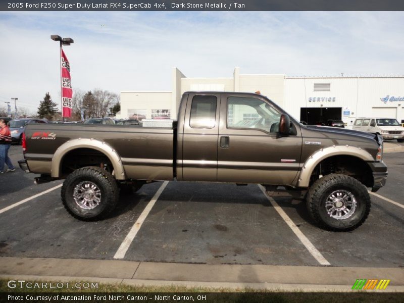 Dark Stone Metallic / Tan 2005 Ford F250 Super Duty Lariat FX4 SuperCab 4x4