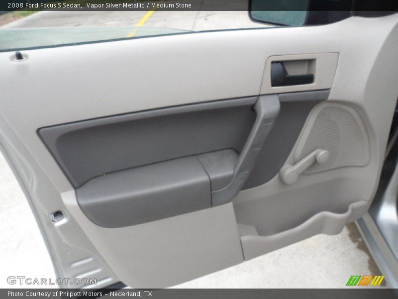 Vapor Silver Metallic / Medium Stone 2008 Ford Focus S Sedan