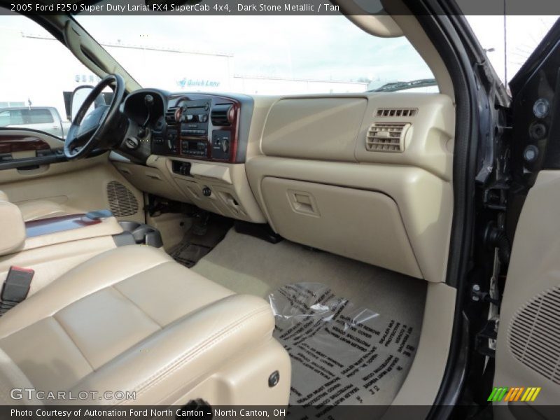 Dark Stone Metallic / Tan 2005 Ford F250 Super Duty Lariat FX4 SuperCab 4x4