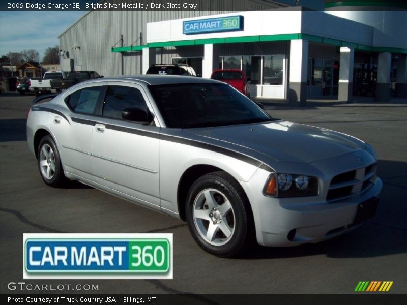 Bright Silver Metallic / Dark Slate Gray 2009 Dodge Charger SE