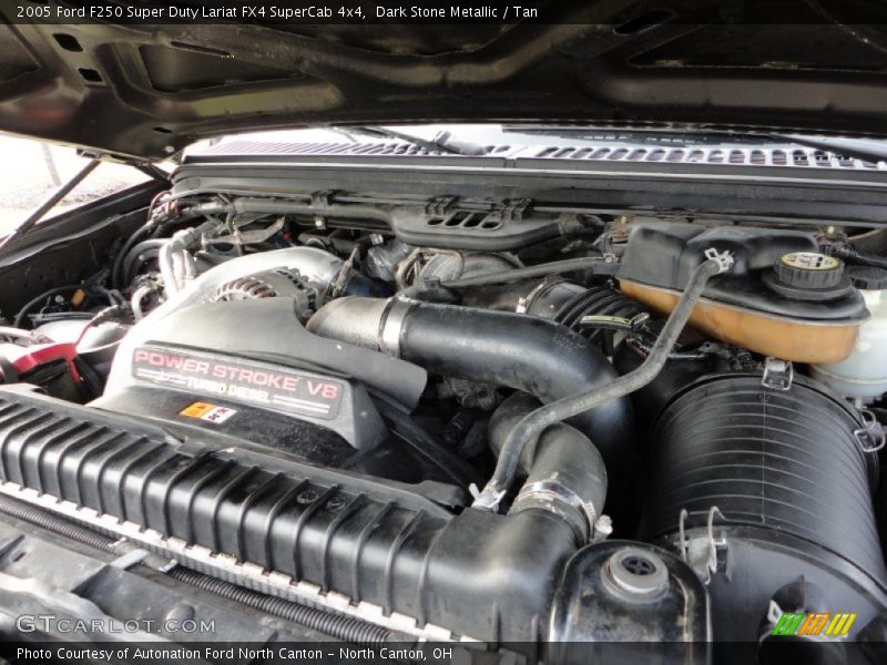 Dark Stone Metallic / Tan 2005 Ford F250 Super Duty Lariat FX4 SuperCab 4x4