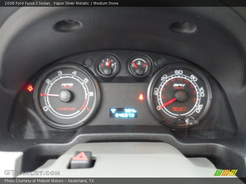 Vapor Silver Metallic / Medium Stone 2008 Ford Focus S Sedan