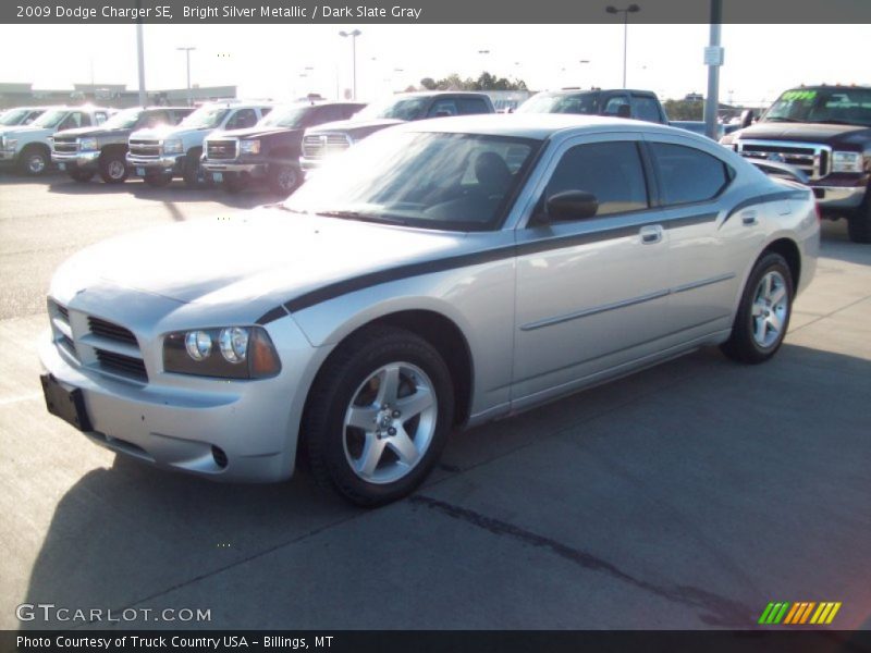 Bright Silver Metallic / Dark Slate Gray 2009 Dodge Charger SE