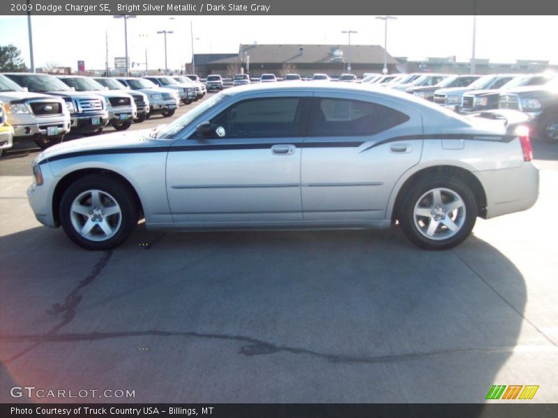 Bright Silver Metallic / Dark Slate Gray 2009 Dodge Charger SE