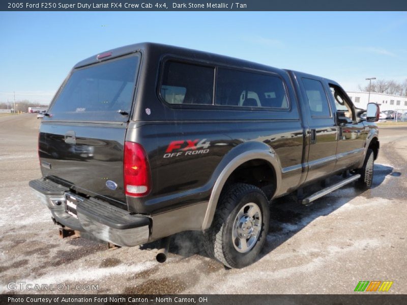 Dark Stone Metallic / Tan 2005 Ford F250 Super Duty Lariat FX4 Crew Cab 4x4