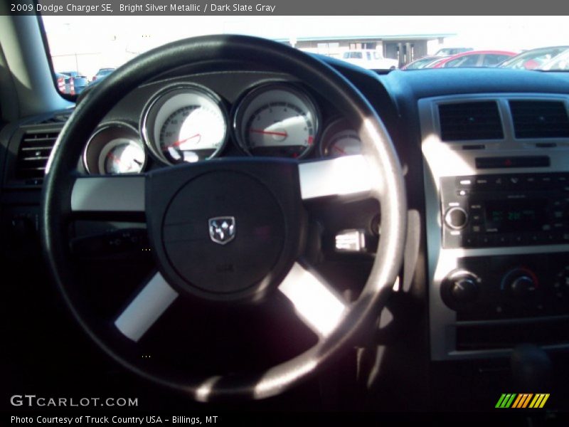 Bright Silver Metallic / Dark Slate Gray 2009 Dodge Charger SE